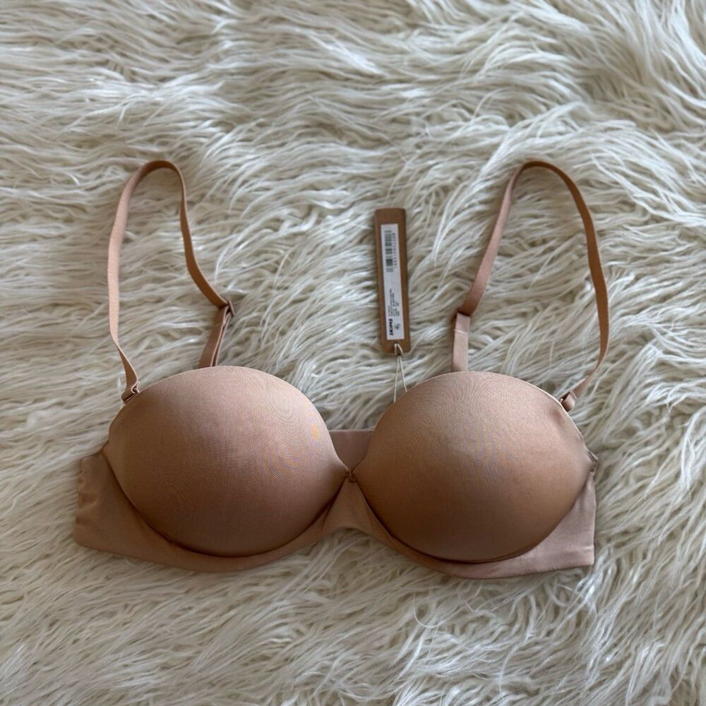 Skims Ultimate Strapless Pushup Bra Clay Size 34B